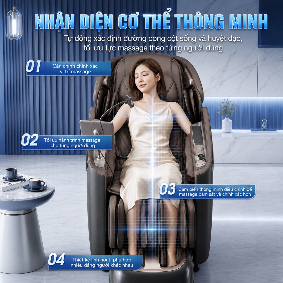 Ghế massage OKACHI DUAL CORE MASTER JP-9800X